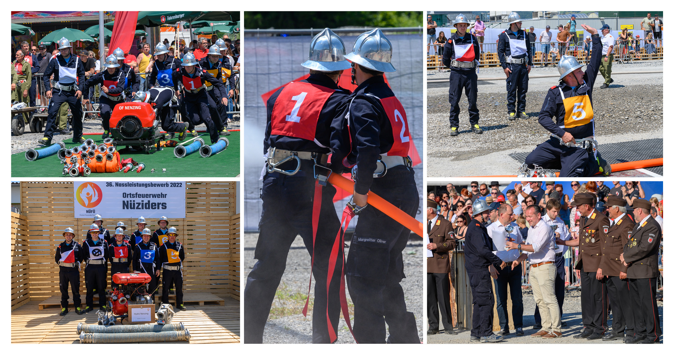 a collage of a person in a suit and helmet