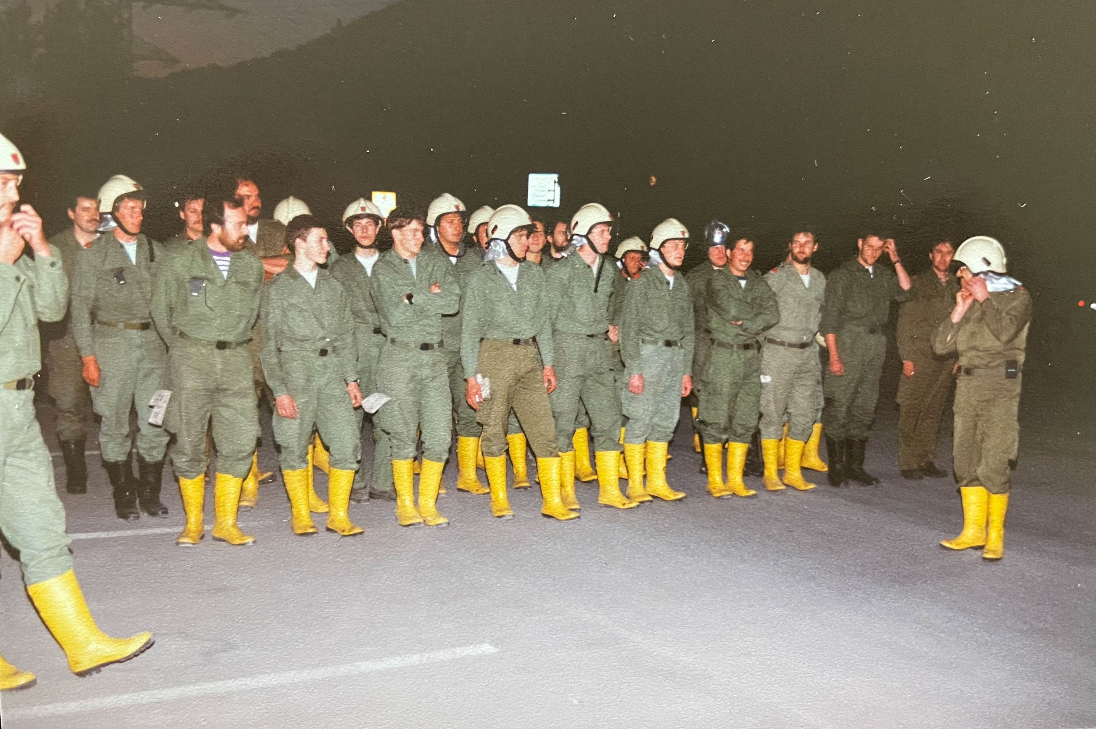 a group of people in military uniforms