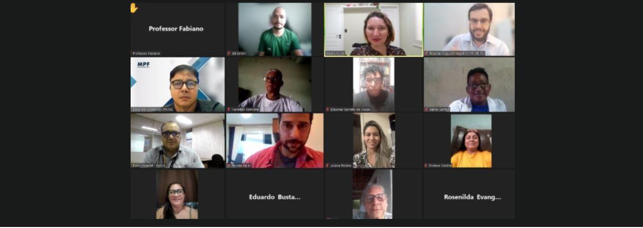 a group of people on a computer screen