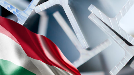 Hungarian flag and extruded profiles