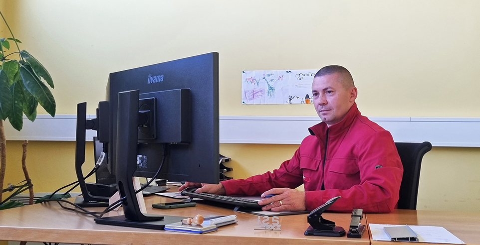 Alexander Müller at his office