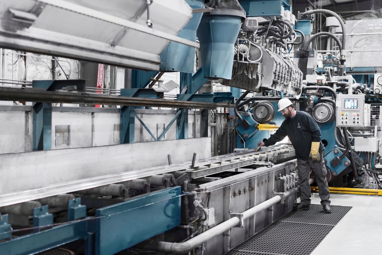 Aluminium extusion line