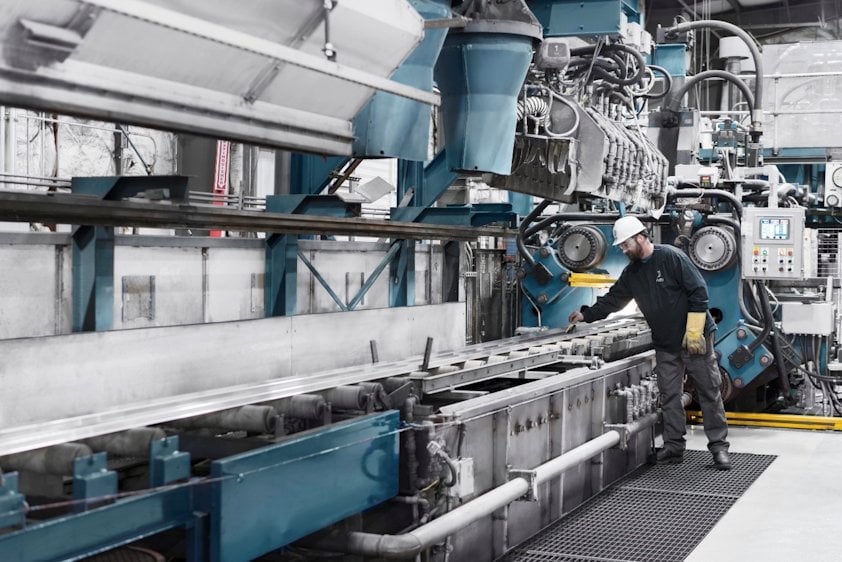 Aluminium extusion line