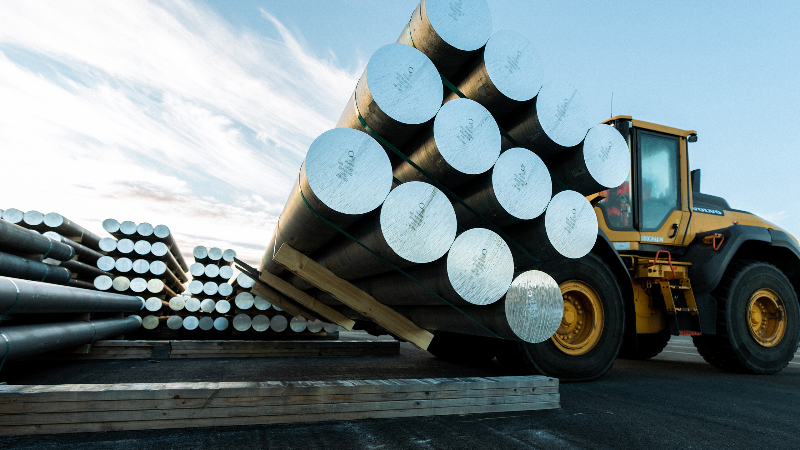 a truck carrying logs
