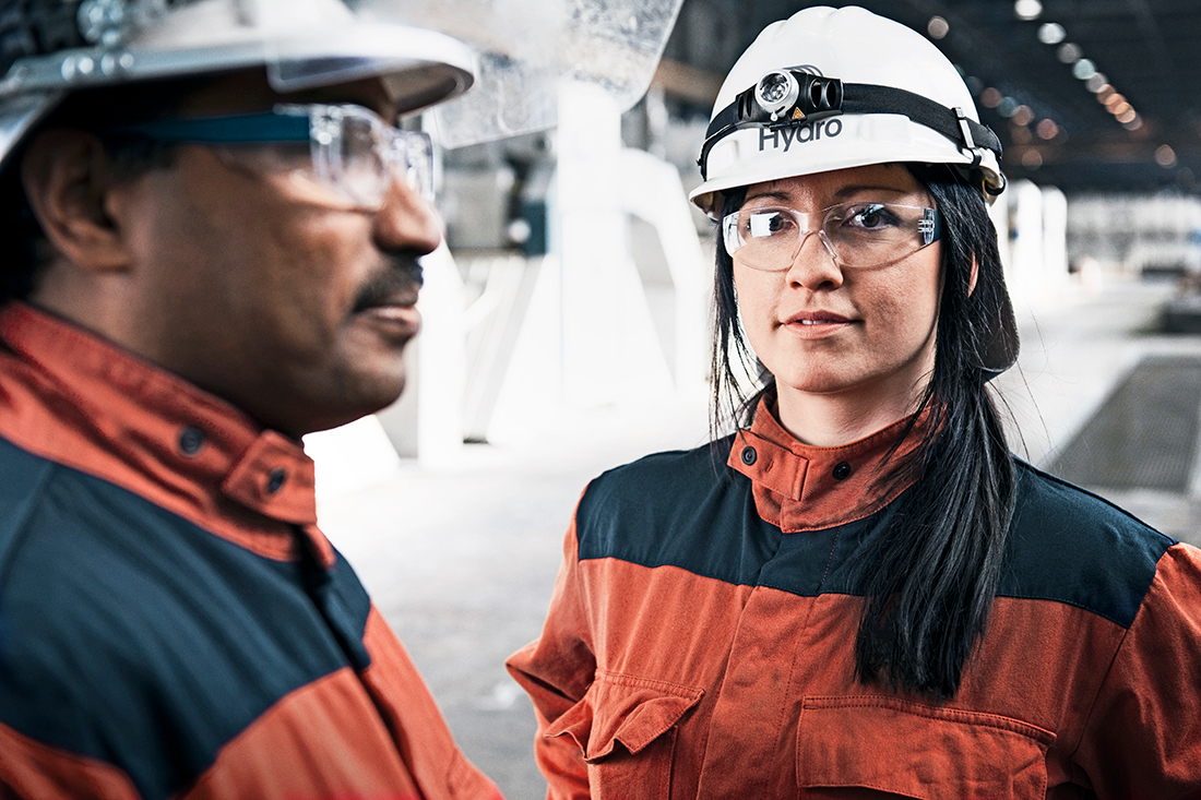 Hydro employees at Sunndal