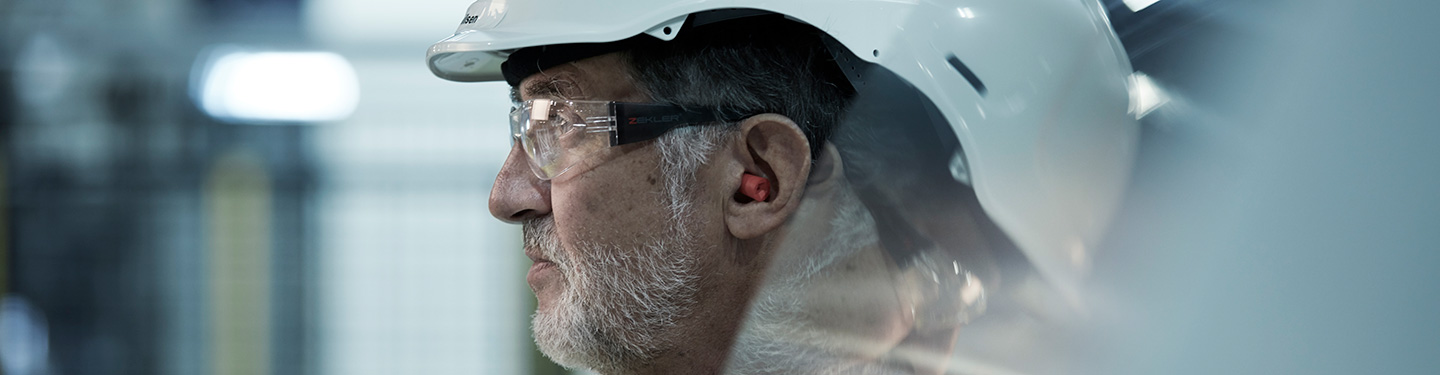 a man wearing a helmet
