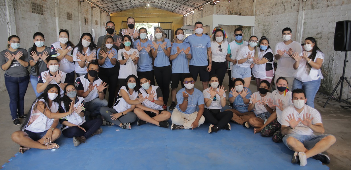a group of people posing for a photo