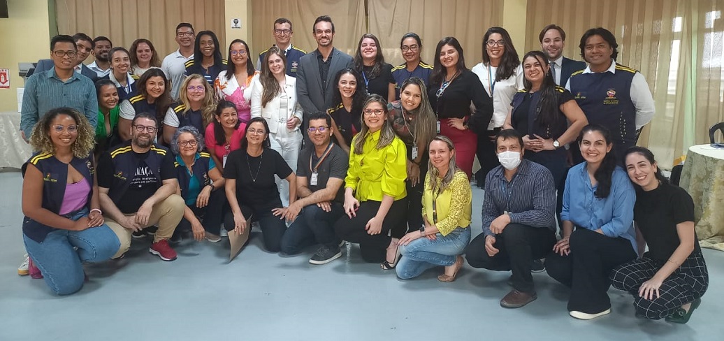 a group of people posing for a photo