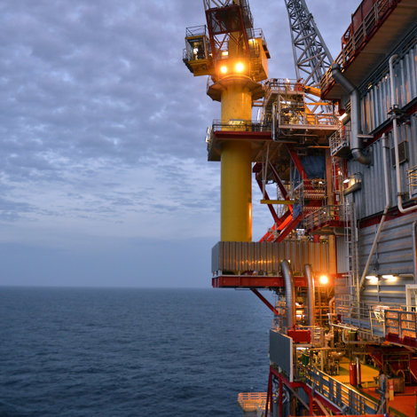 A large offshore installation