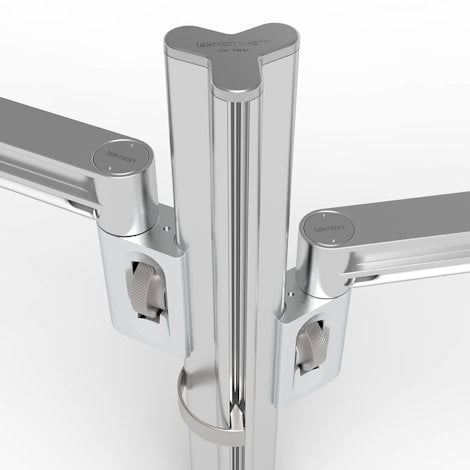 The MAST monitor arm in aluminium, designed by Carl Gustav Magnusson for Teknion.
