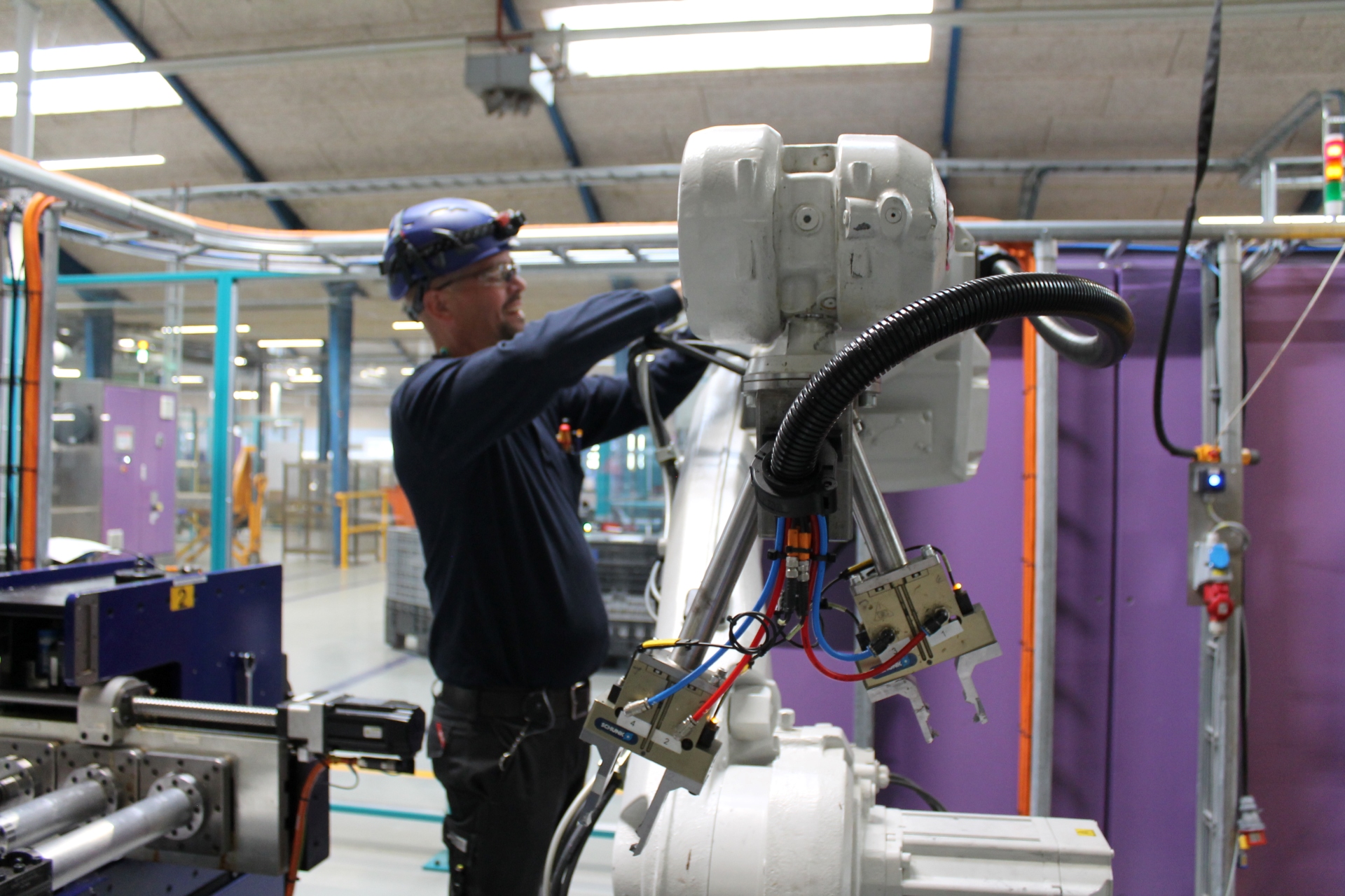 Mads Andersen at work at Hydro Tønder, Denmark