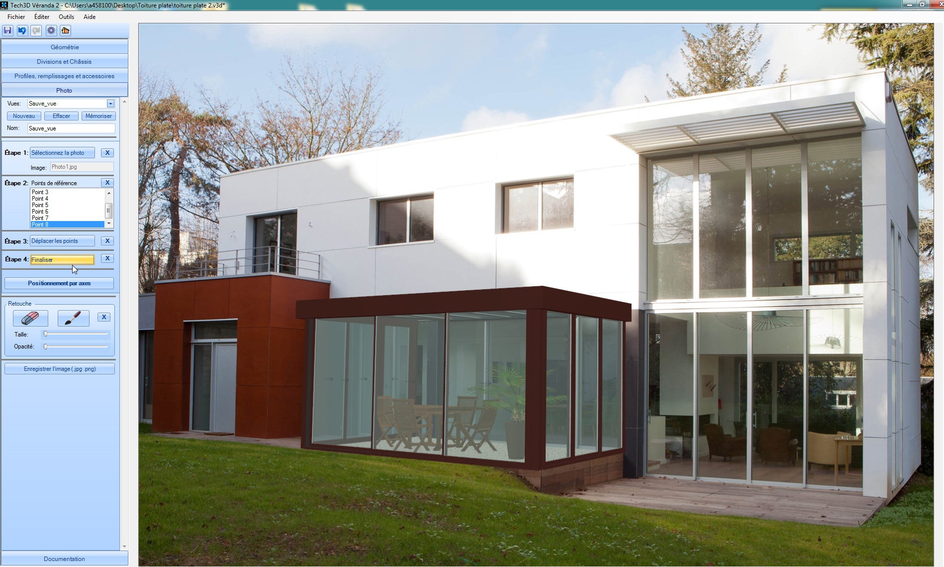 a building with glass doors