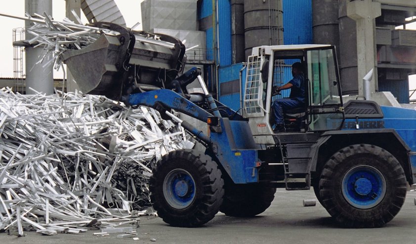 Traktor skuffer aluminiumskrap