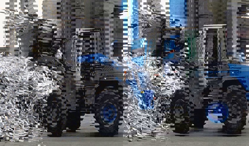 Traktor skuffer aluminiumskrap