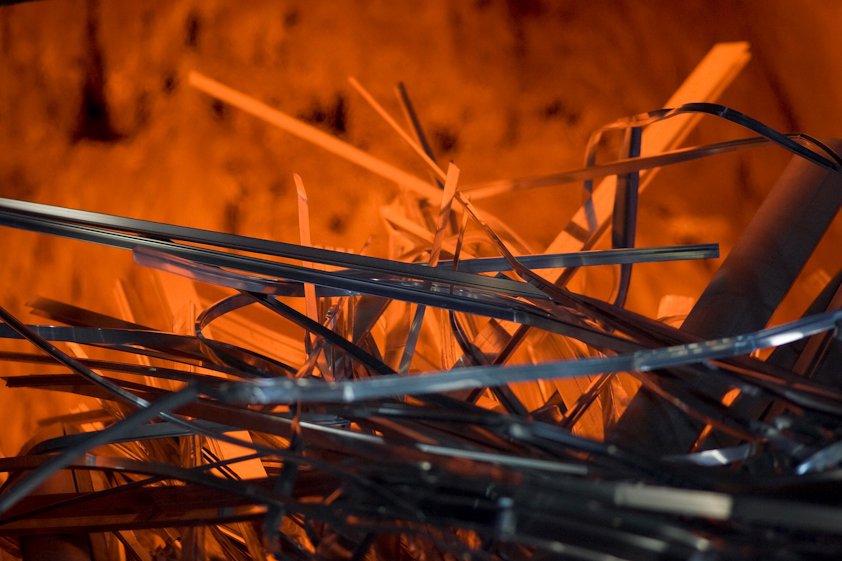 aluminium scraps melting