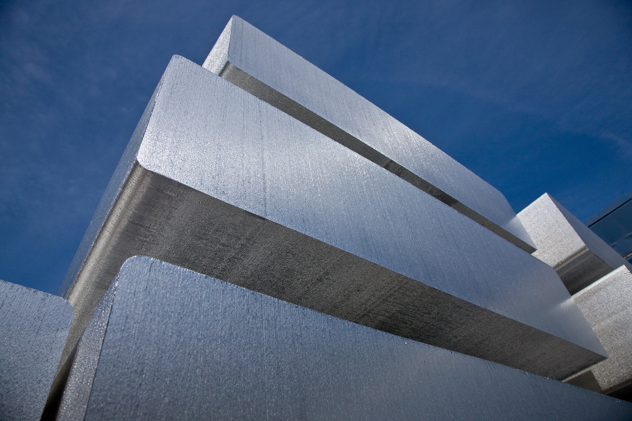 stack of large aluminium sheet ingots