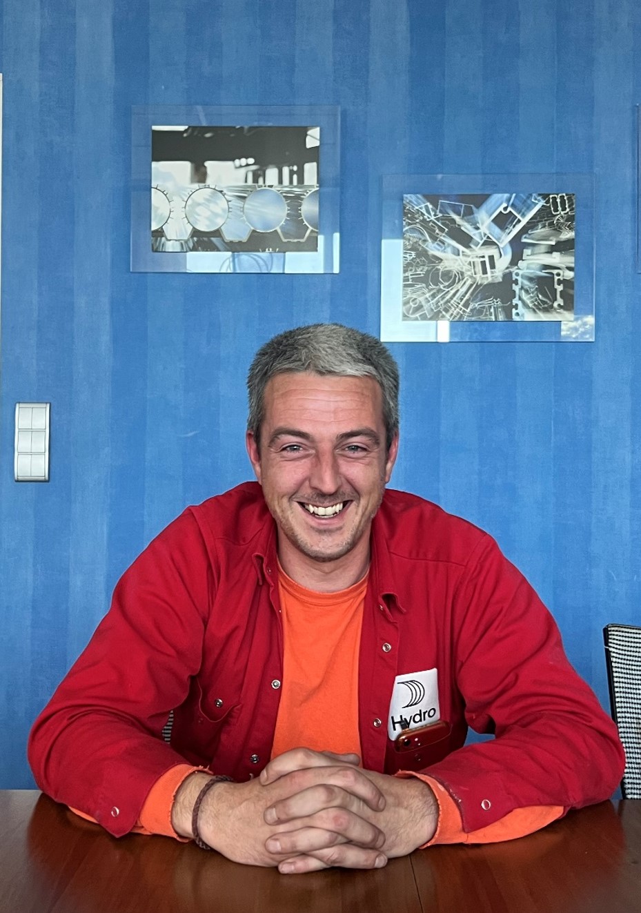 a man sitting at a table