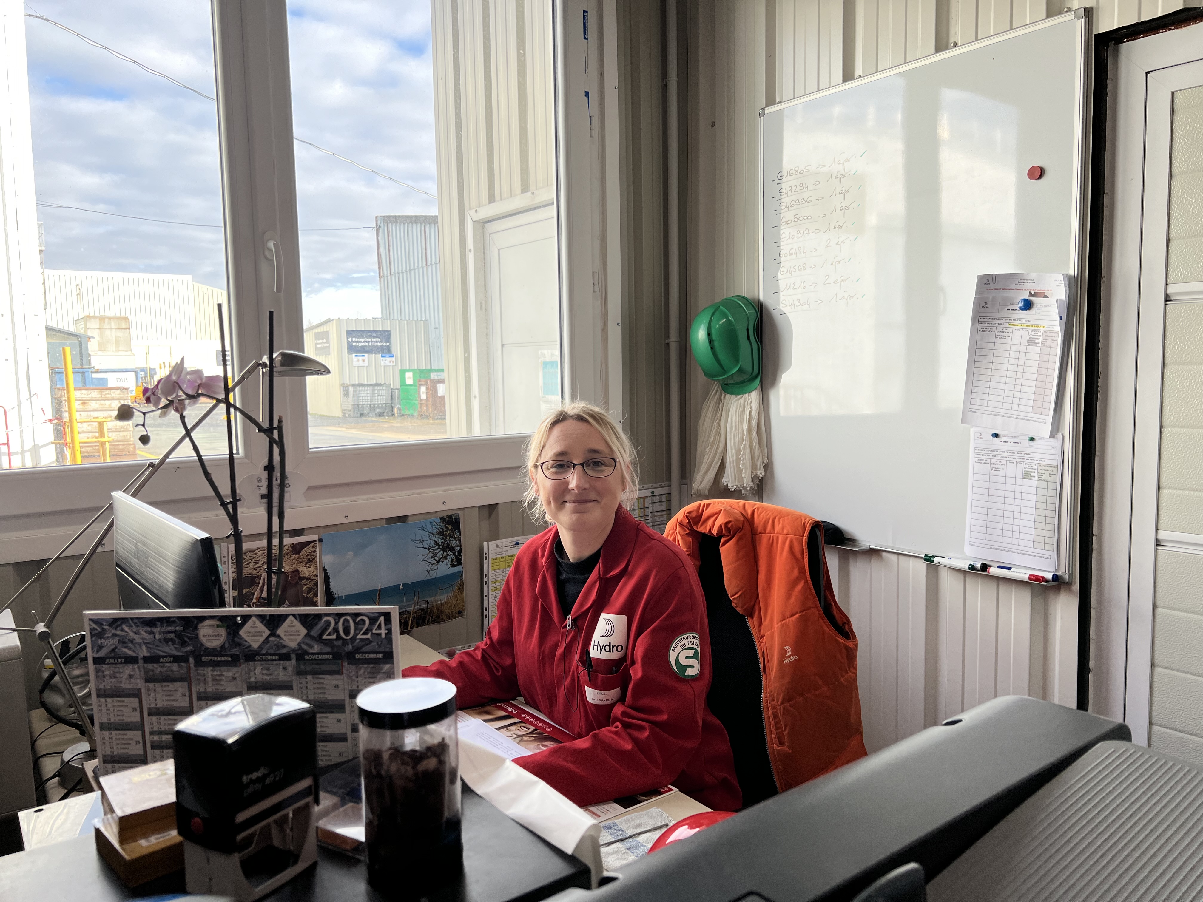 a person sitting at a desk