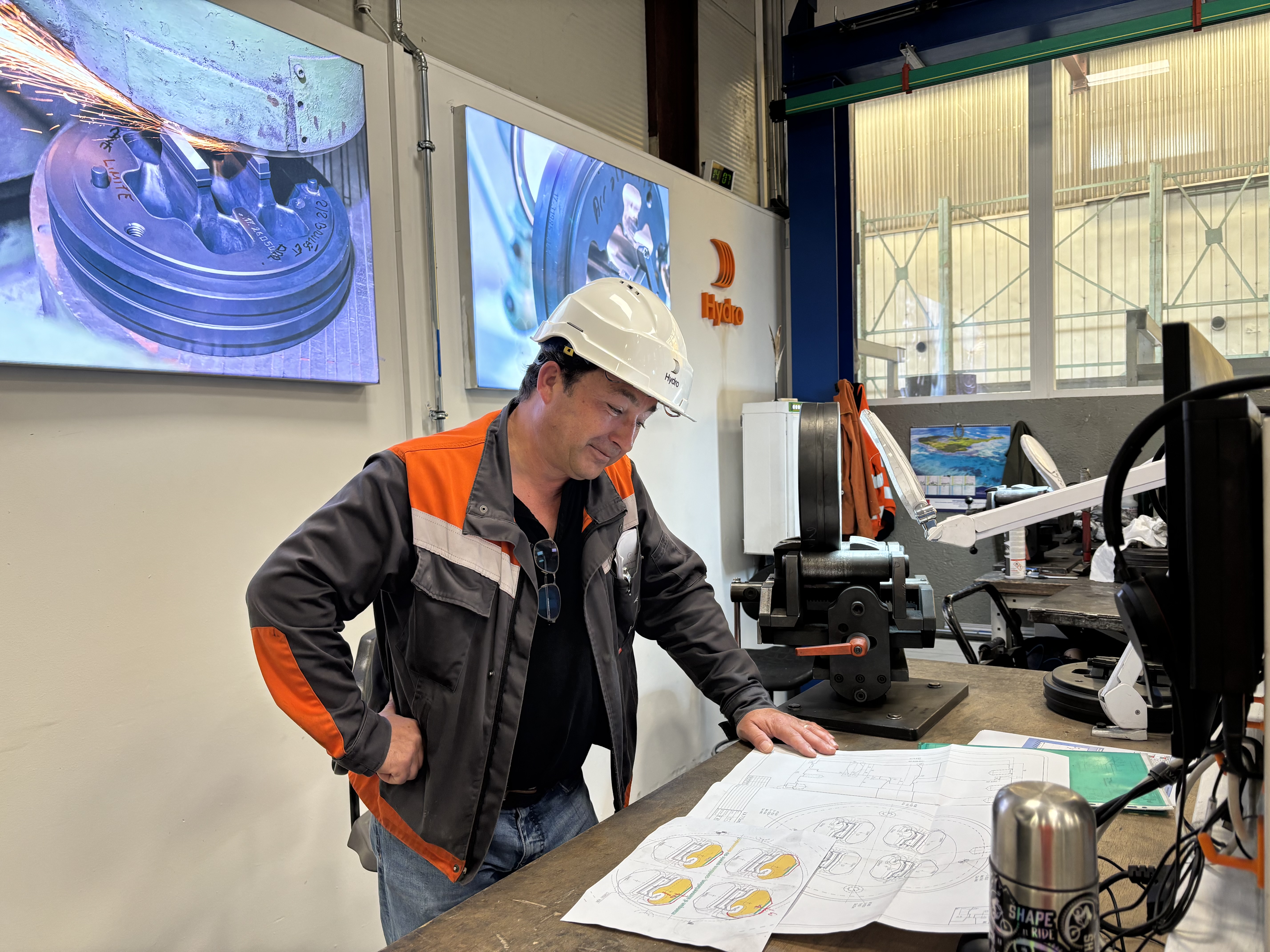 a person working on a project
