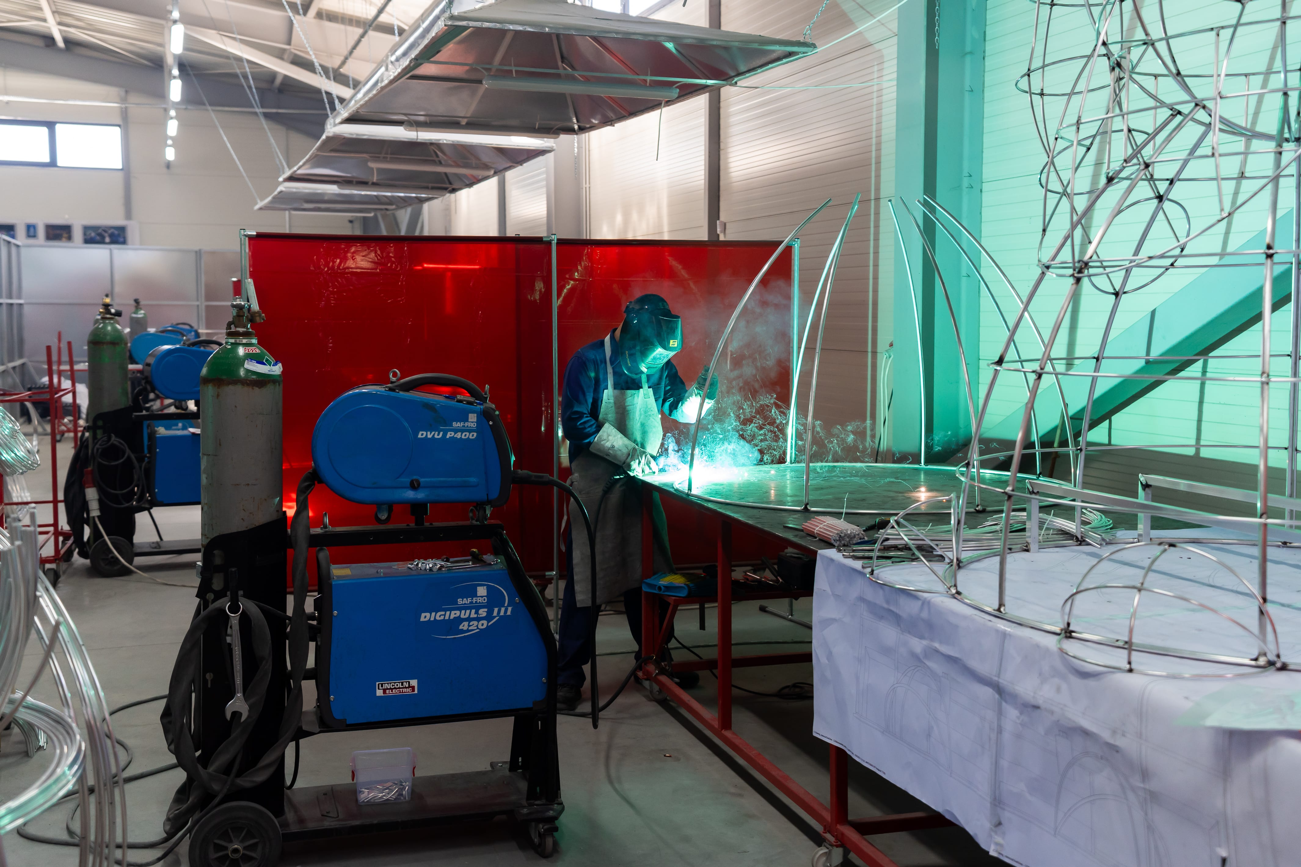 a person working in a factory