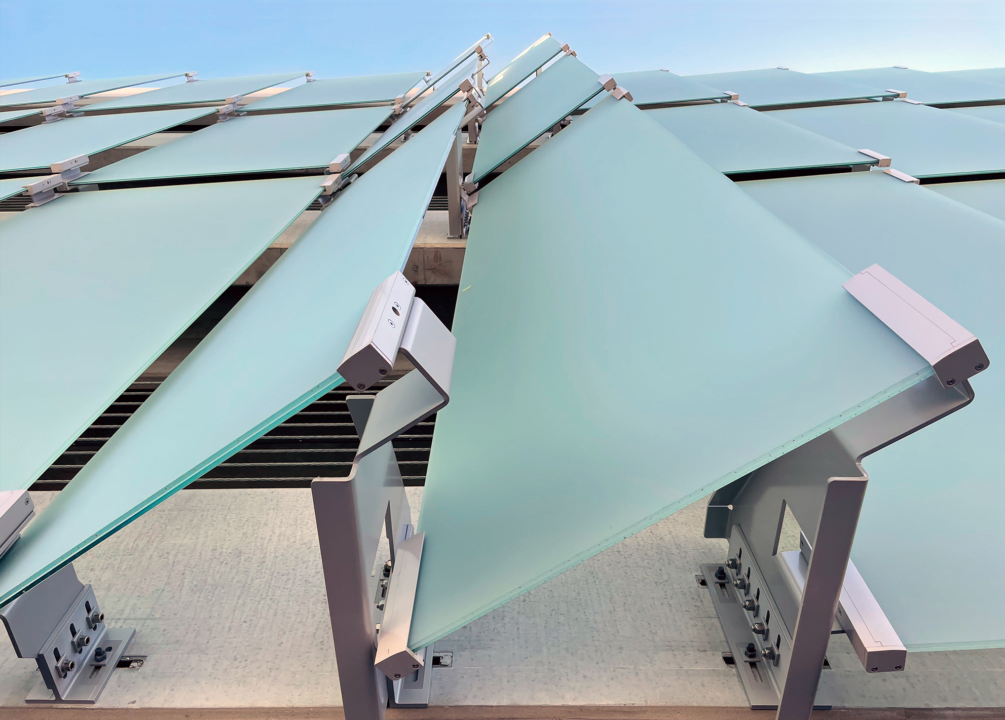 Patentiertes Click-System von Längle Glas