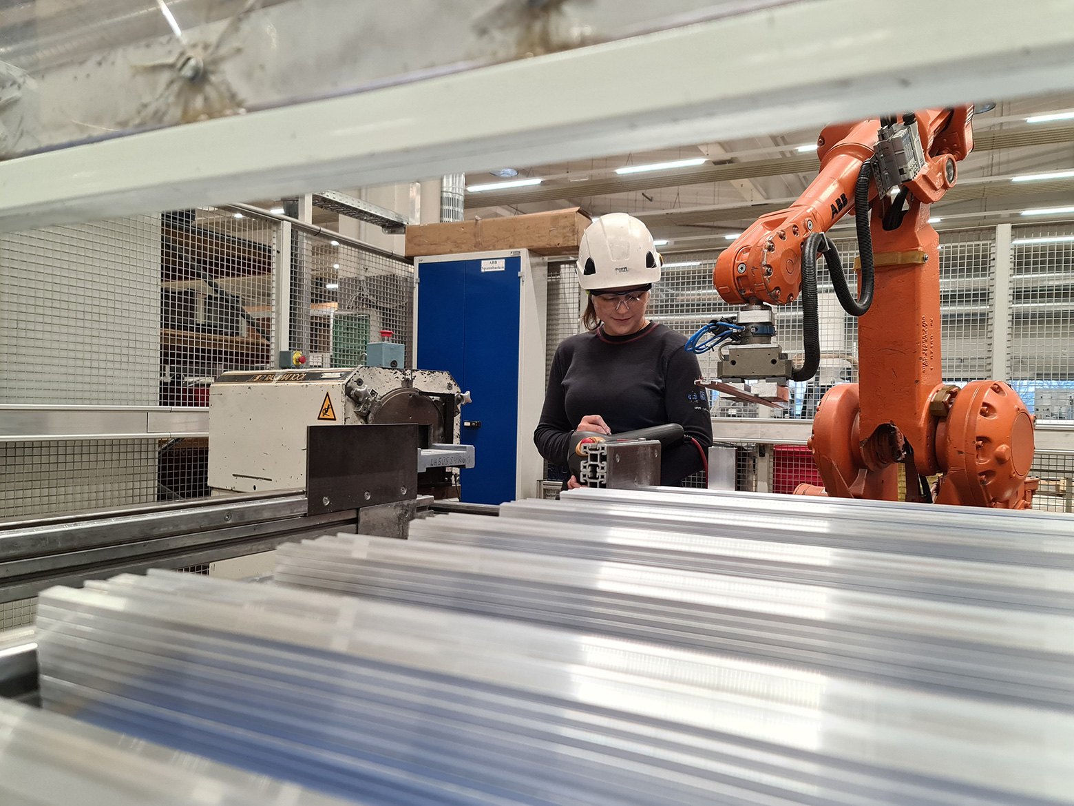 Linda Lamprecht bei der Arbeit