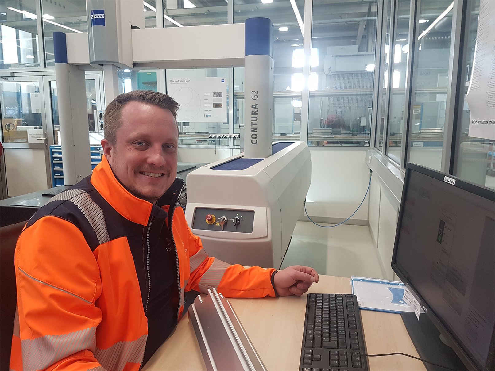 Manuel Battisti bei der Arbeit