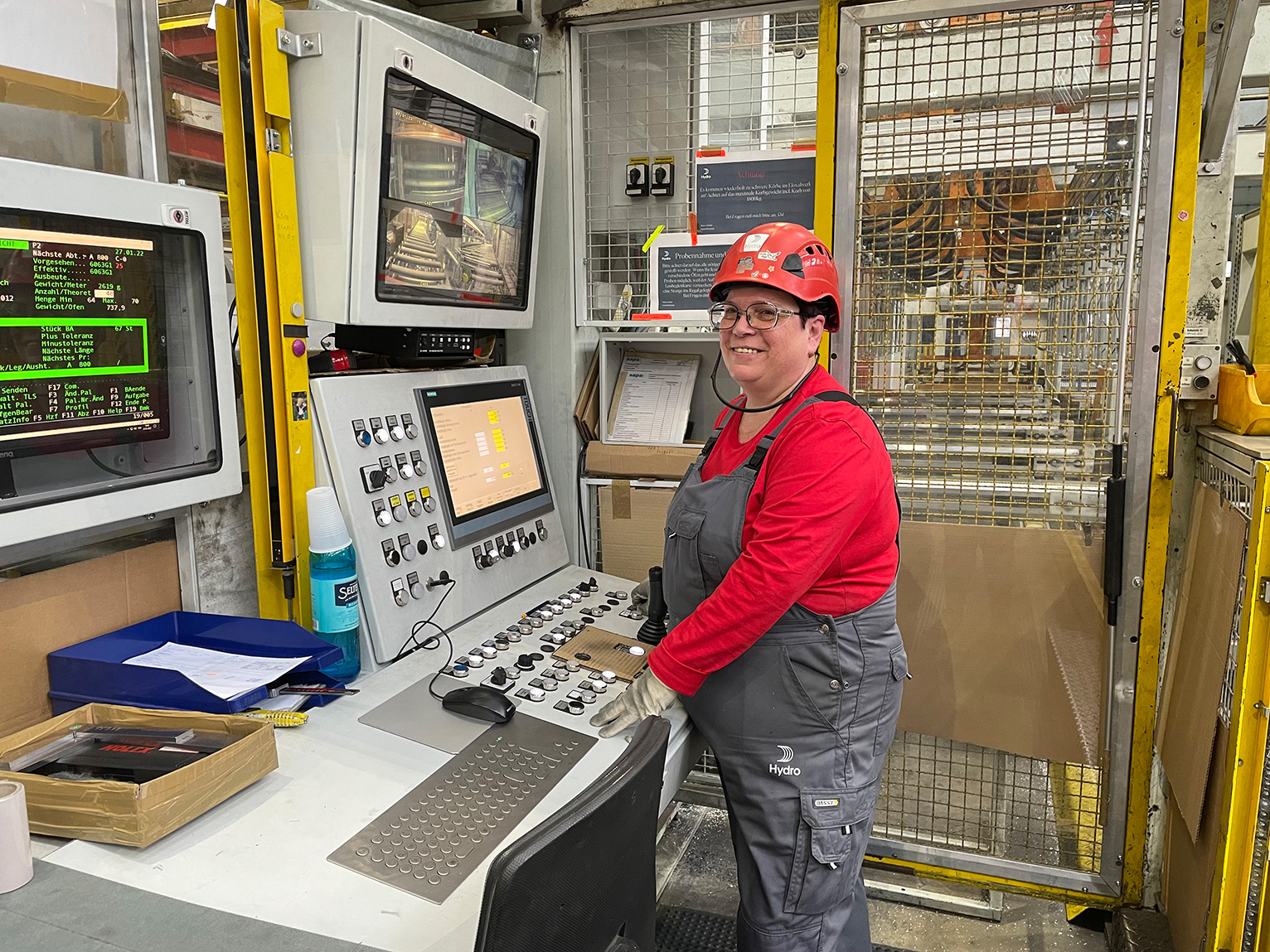 Ramona Möller im Presswerk