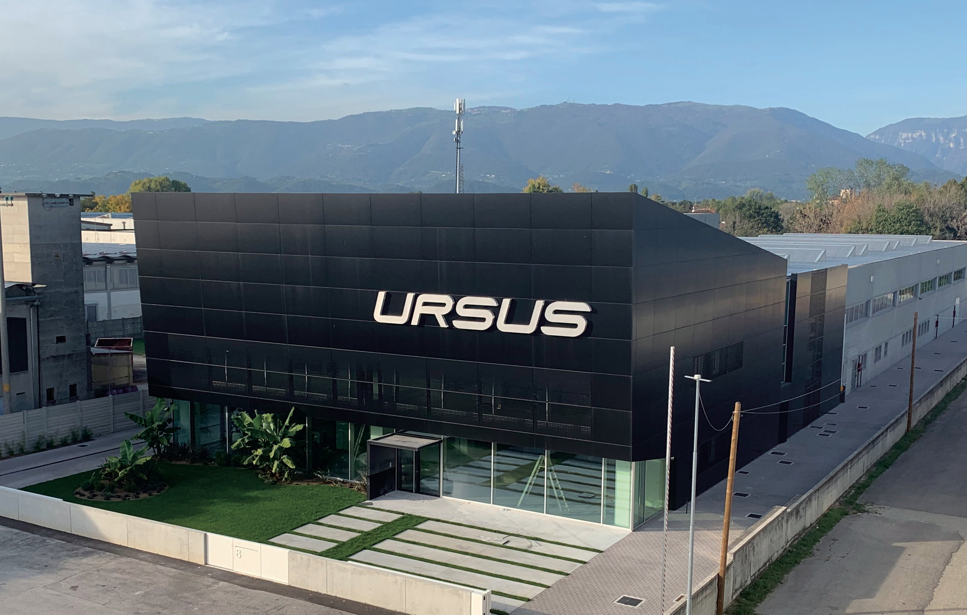 a building with a sign on it