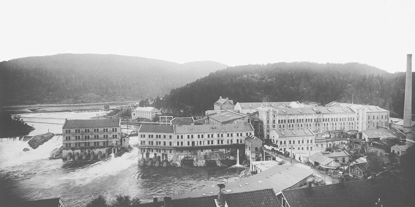 a city next to a river