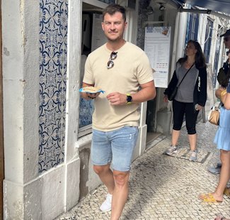 a person standing outside