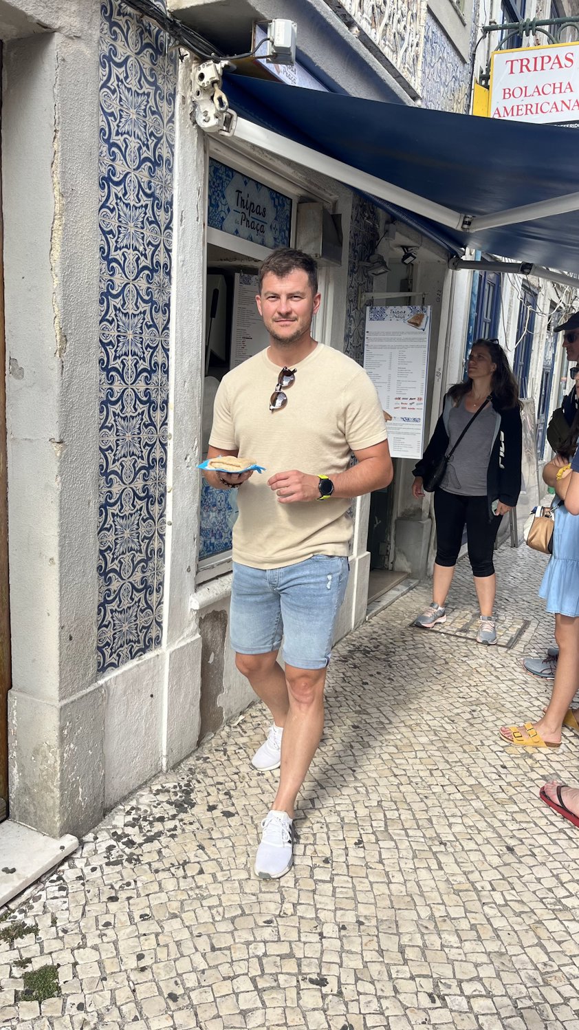 a person standing outside