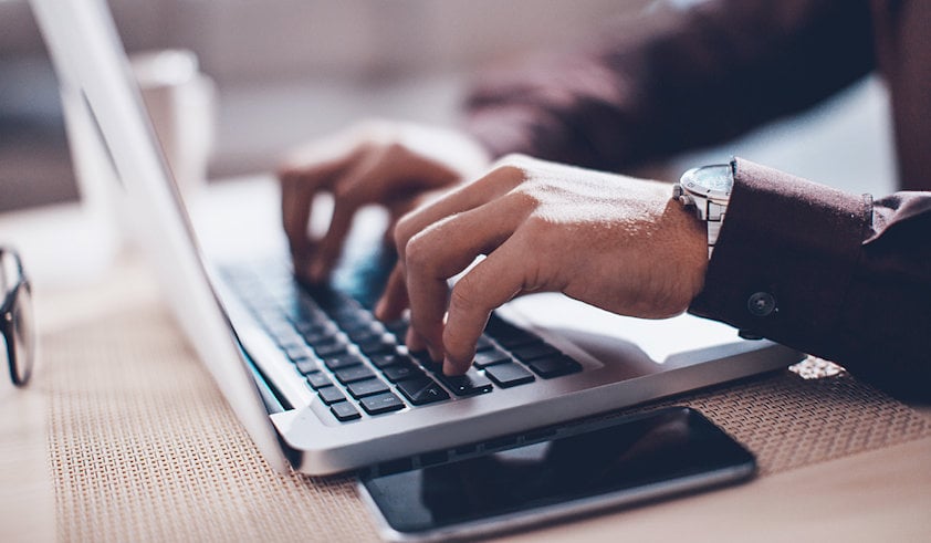 smartphone and laptop