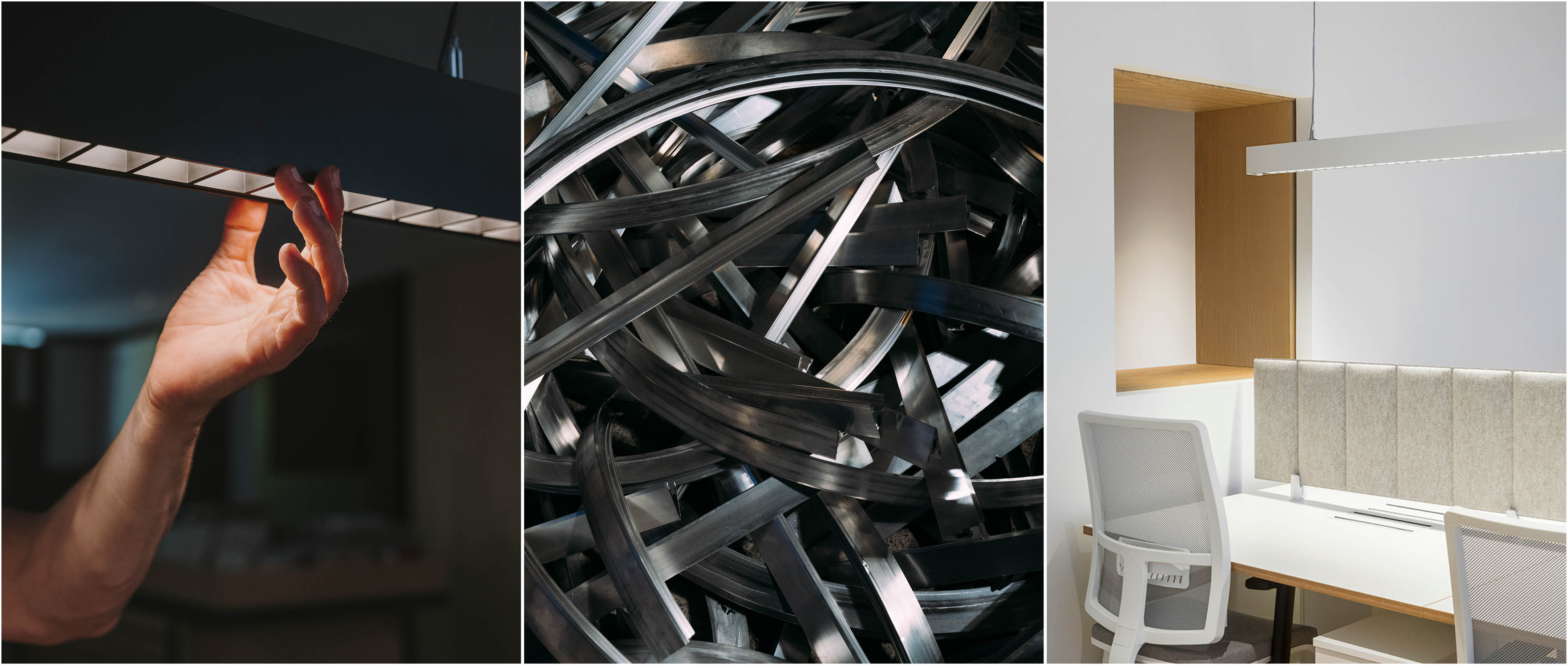 Diferentes elementos de iluminación