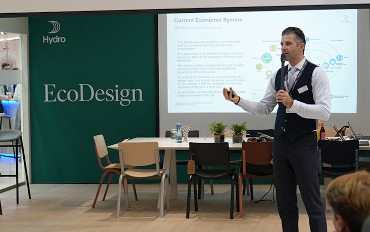 a person giving a presentation a person giving a presentation