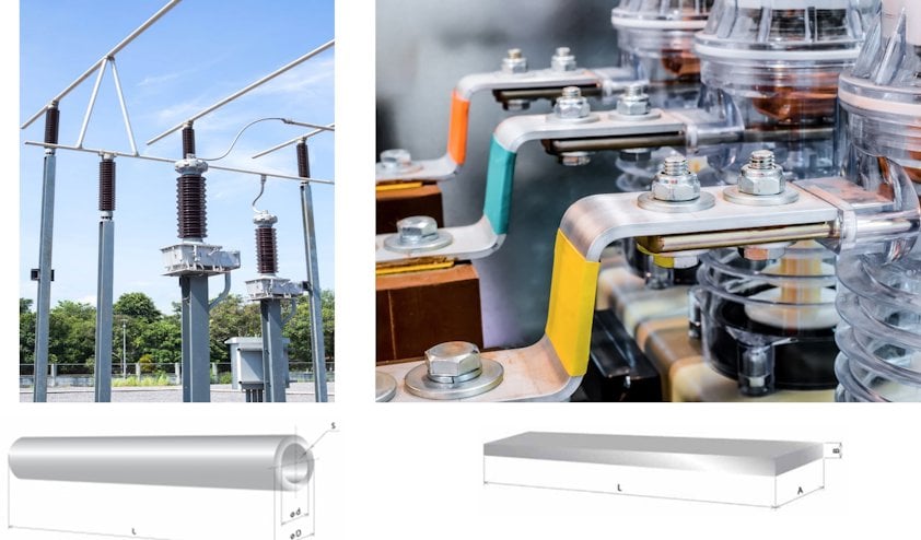 Aluminum tubular conductors and flat wires Aluminum tubular conductors and flat wires