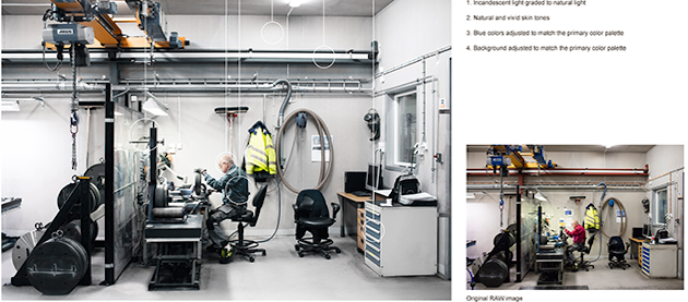 Color grading a photo to make it look cold and metallic Color grading a photo to make it look cold and metallic