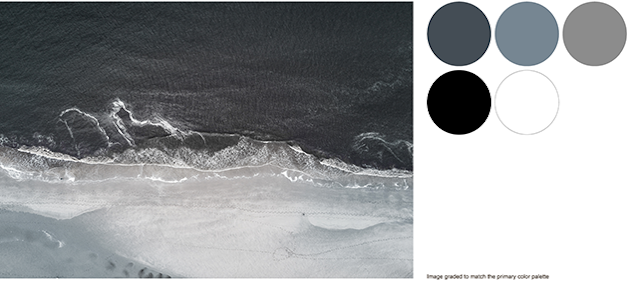 colour graded beach and ocean to match hydro's primary brand colours colour graded beach and ocean to match hydro's primary brand colours