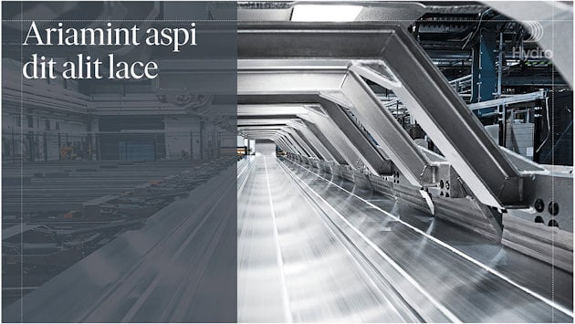 Interior factory floor. Right part of image has transparent box with white text Interior factory floor. Right part of image has transparent box with white text