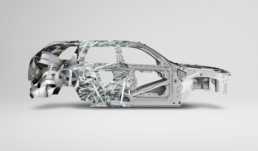 Recycled aluminium car Recycled aluminium car