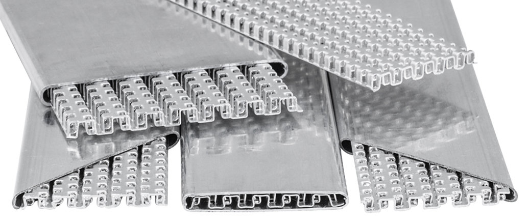 Aluminiumrohre mit integrierten Verwirbelern für Ladeluftkühler und Ölkühler Aluminiumrohre mit integrierten Verwirbelern für Ladeluftkühler und Ölkühler
