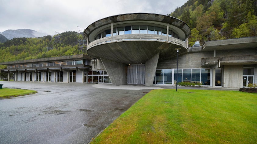 The administration building at Nesflaten, Norway